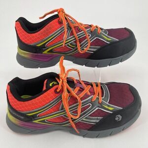 Wolverine Jetstream Work Safety Shoes WOMENS Leather Lace Up Comp Toe 7.5 EW